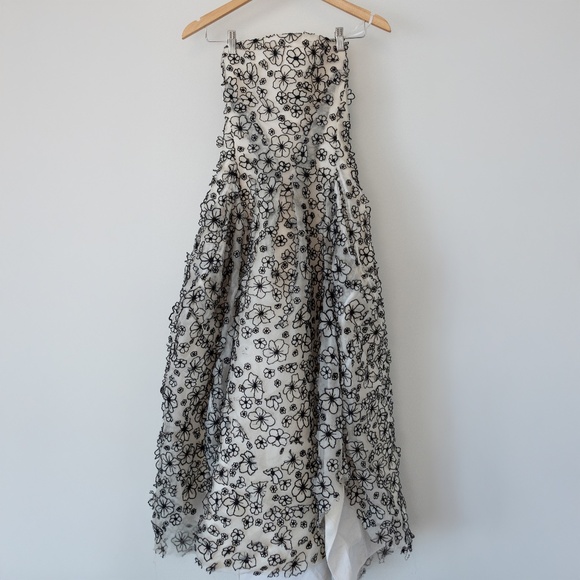 Maticevski Black and White floral gown size xxs - Picture 1 of 9